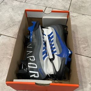 Nike Vapor Edge Pro 360 Football Cleats DV0778-003 Black Royal Men size 8 (c)